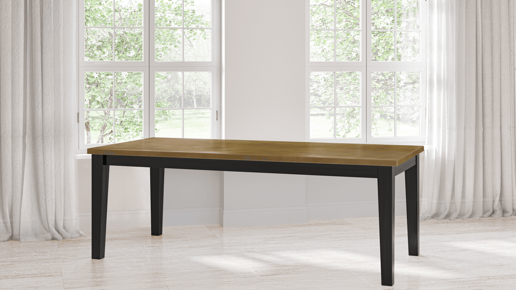 Cambridge Brass Top Dining Table - Custom Wood Furniture | Kingston Krafts
