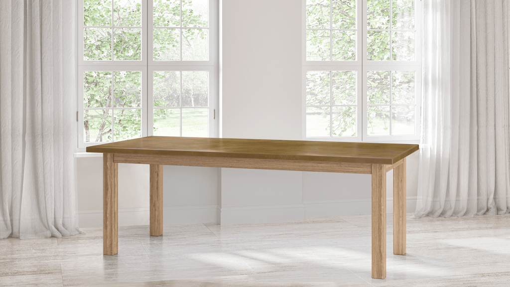 Parsons Brass Top Dining Table - Custom Wood Furniture | Kingston Krafts