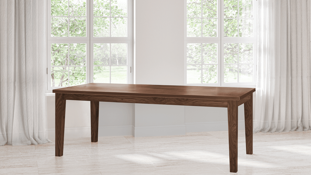 Cambridge Black Walnut Dining Table - Custom Wood Furniture | Kingston Krafts