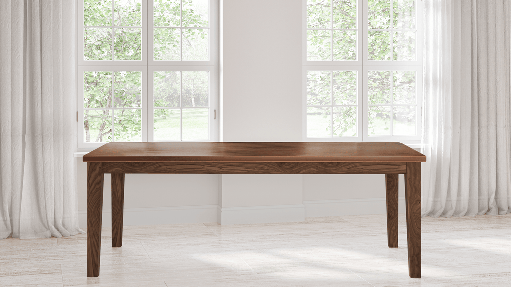 Cambridge Black Walnut Dining Table - Custom Wood Furniture | Kingston Krafts