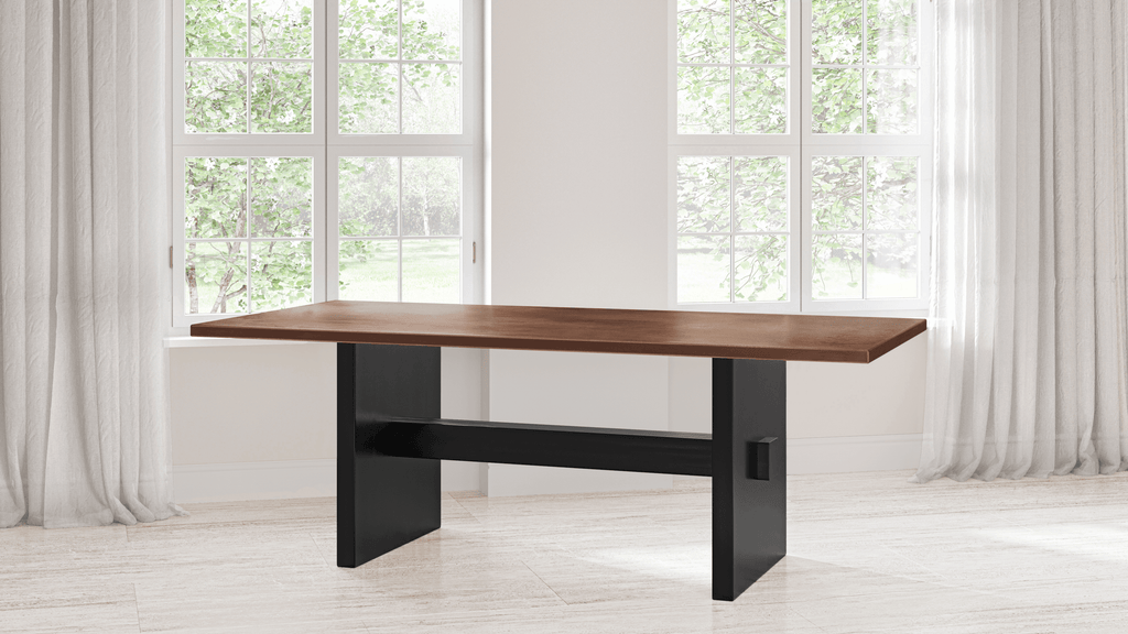 Redford Copper Top Dining Table - Custom Wood Furniture | Kingston Krafts