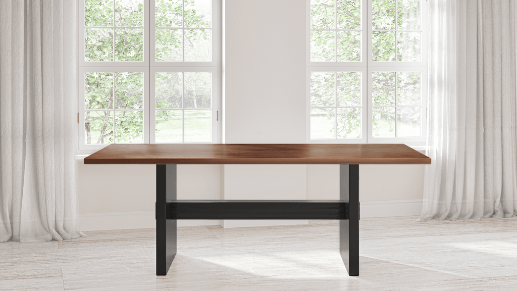 Redford Copper Top Dining Table - Custom Wood Furniture | Kingston Krafts