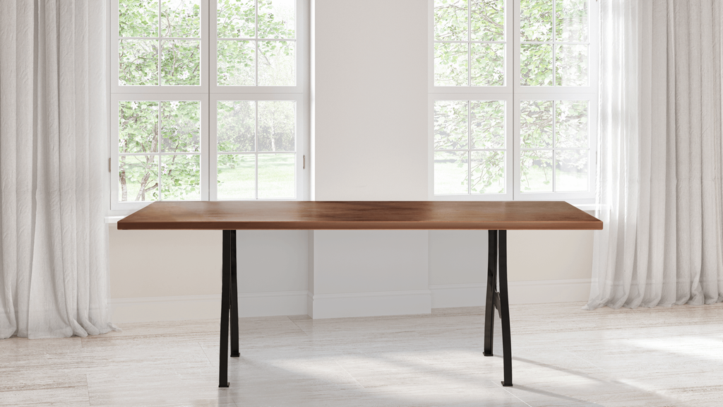 Williamsburg Copper Top Dining Table - Custom Wood Furniture | Kingston Krafts
