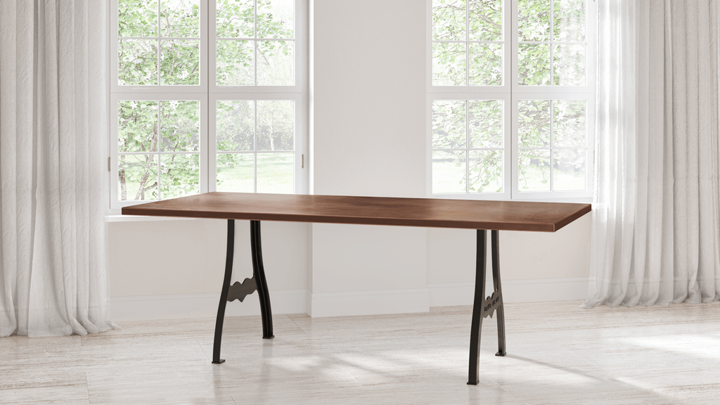 Williamsburg Copper Top Dining Table - Custom Wood Furniture | Kingston Krafts
