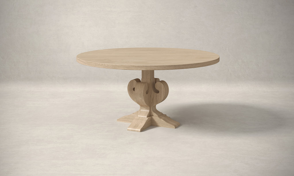 Fairfield White Oak Dining Table - Custom Wood Furniture | Kingston Krafts