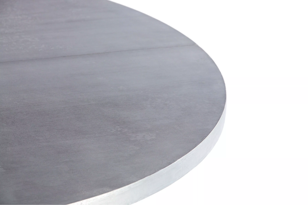 Santa Fe Round Zinc Dining Table - Custom Wood Furniture | Kingston Krafts