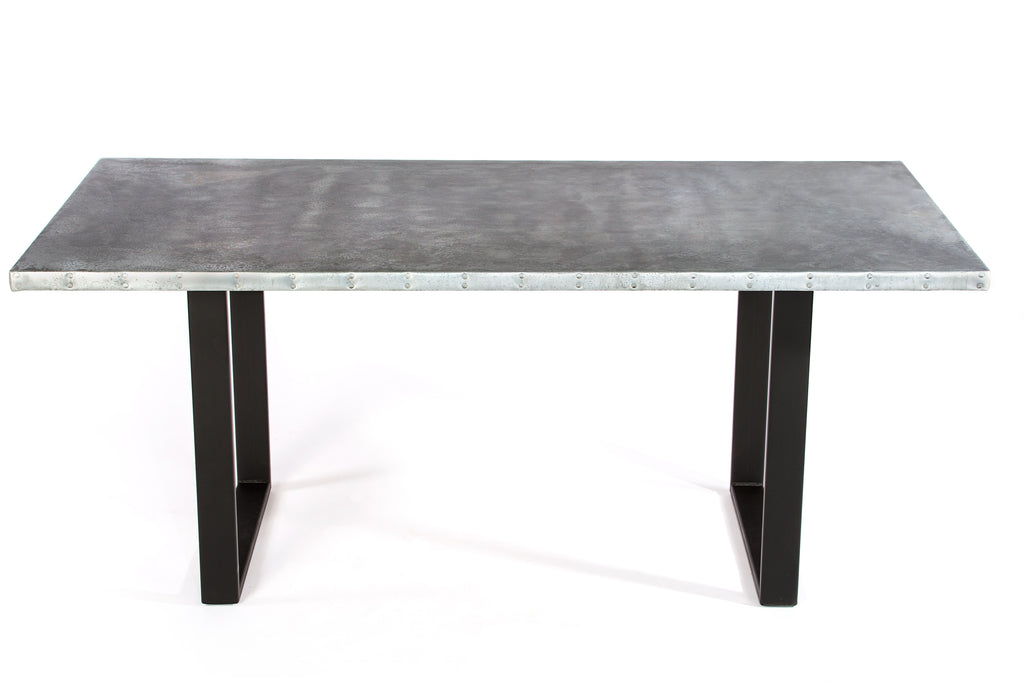 Maddox Zinc Dining Table - Custom Wood Furniture | Kingston Krafts
