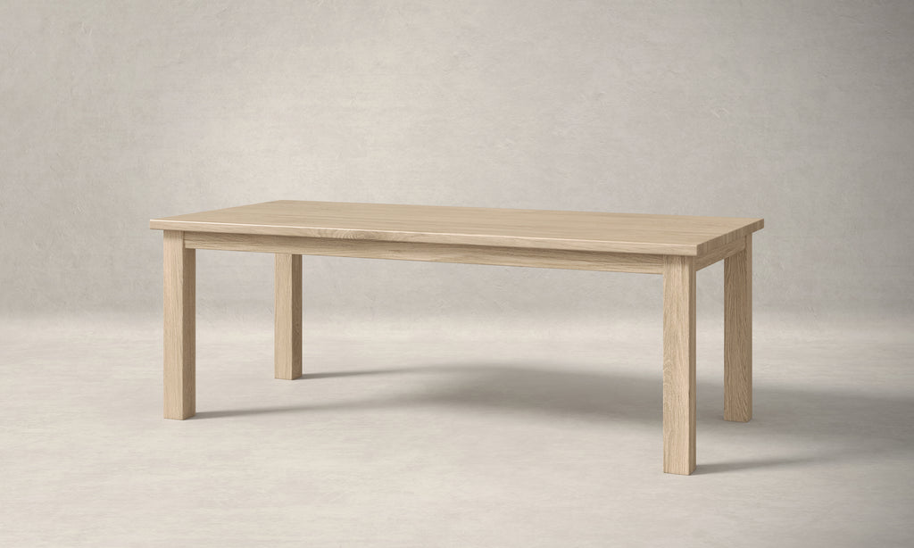 Parsons White Oak Dining Table - Custom Wood Furniture | Kingston Krafts