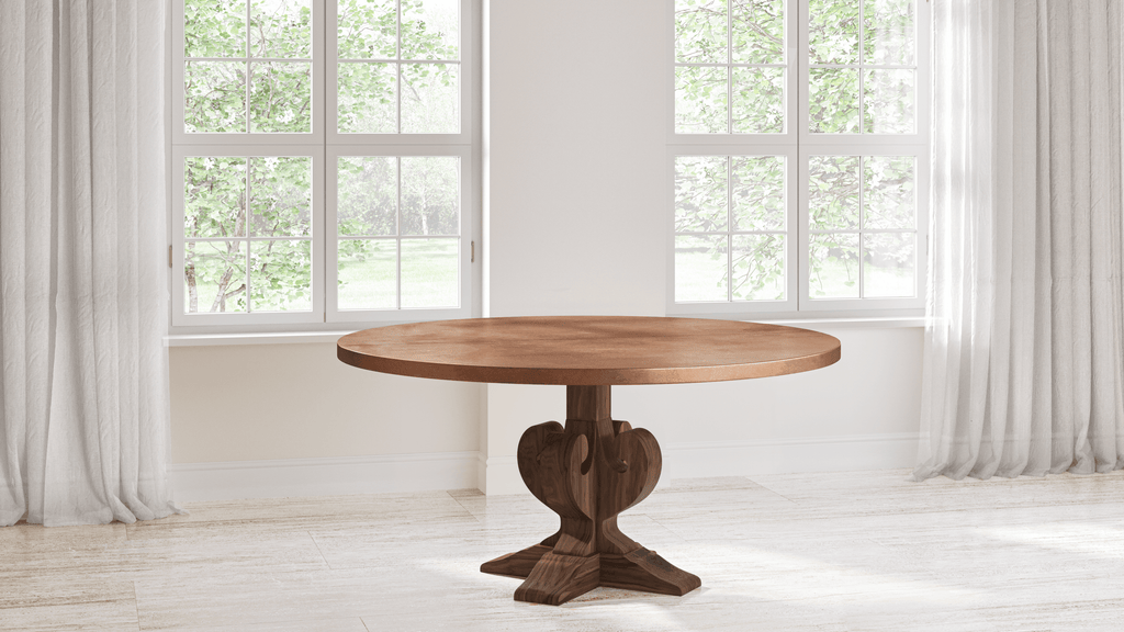 Fairfield Black Walnut Dining Table - Custom Wood Furniture | Kingston Krafts