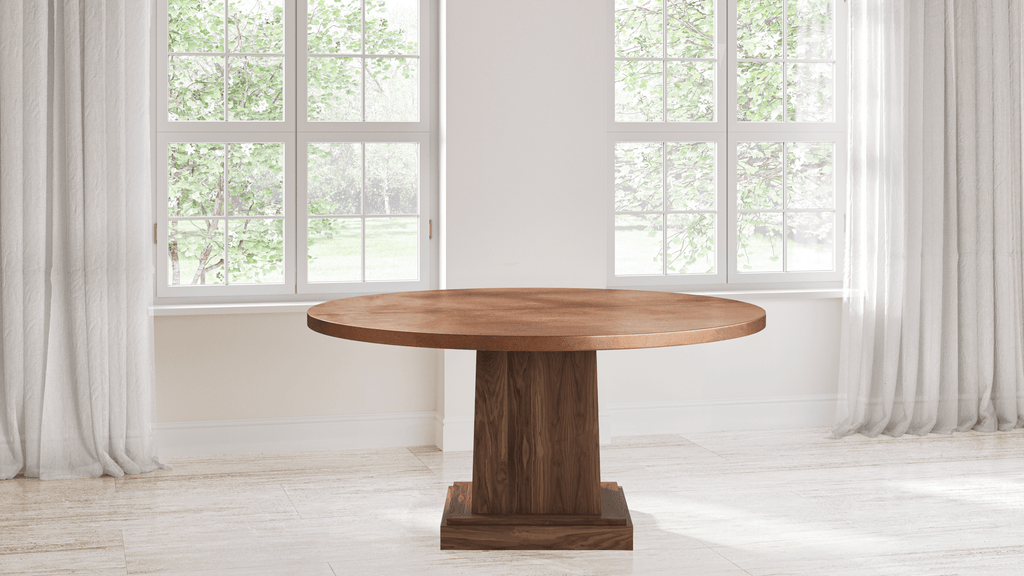 Santa Fe Black Walnut Dining Table - Custom Wood Furniture | Kingston Krafts