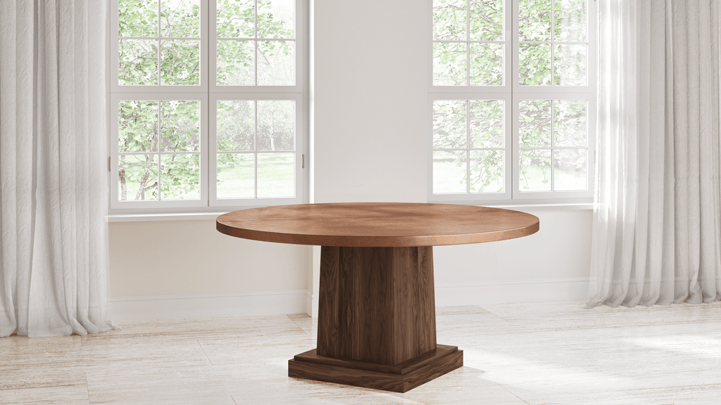 Santa Fe Black Walnut Dining Table - Custom Wood Furniture | Kingston Krafts