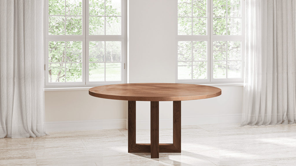 Winston Black Walnut Dining Table - Custom Wood Furniture | Kingston Krafts