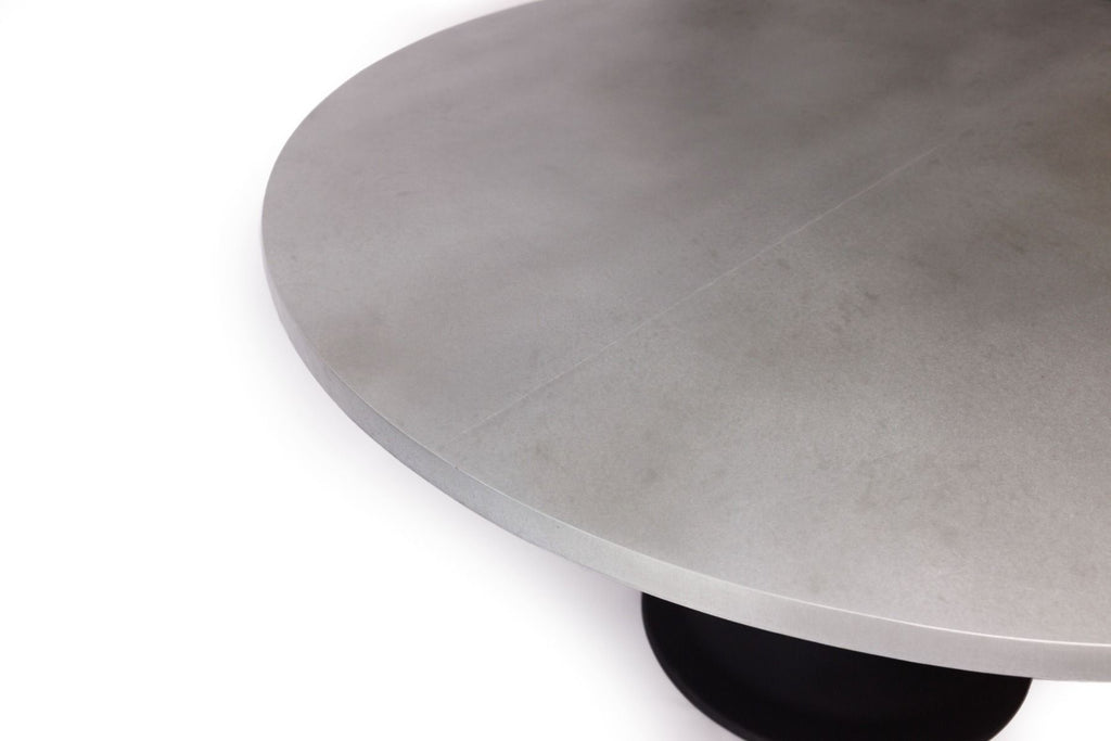 Tulip Round Zinc Dining Table - Custom Wood Furniture | Kingston Krafts