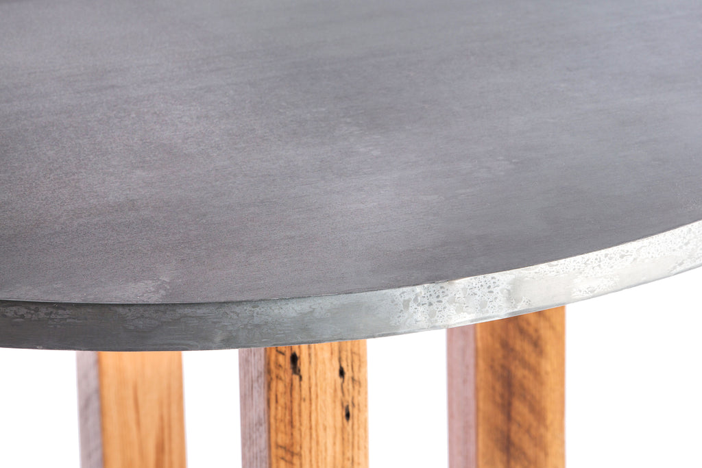 Winston Zinc Dining Table - Custom Wood Furniture | Kingston Krafts