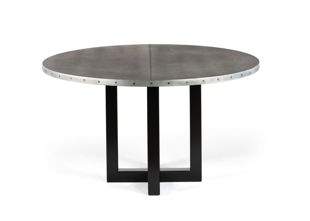 Winston Zinc Dining Table - Custom Wood Furniture | Kingston Krafts
