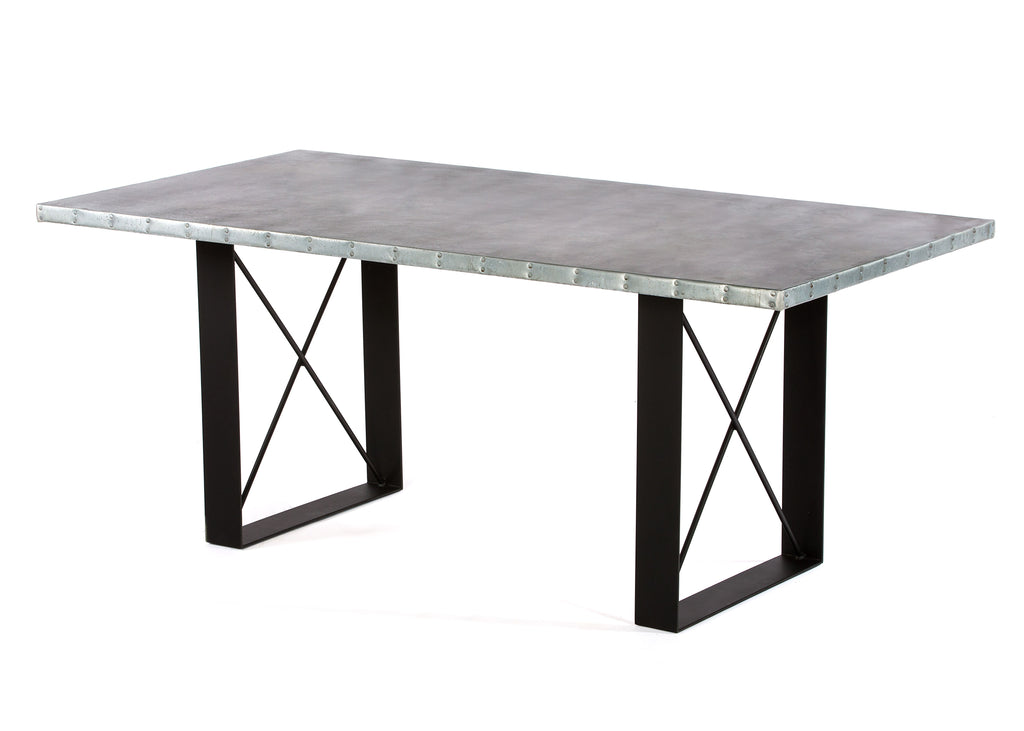 Soho Zinc Dining Table - Custom Wood Furniture | Kingston Krafts