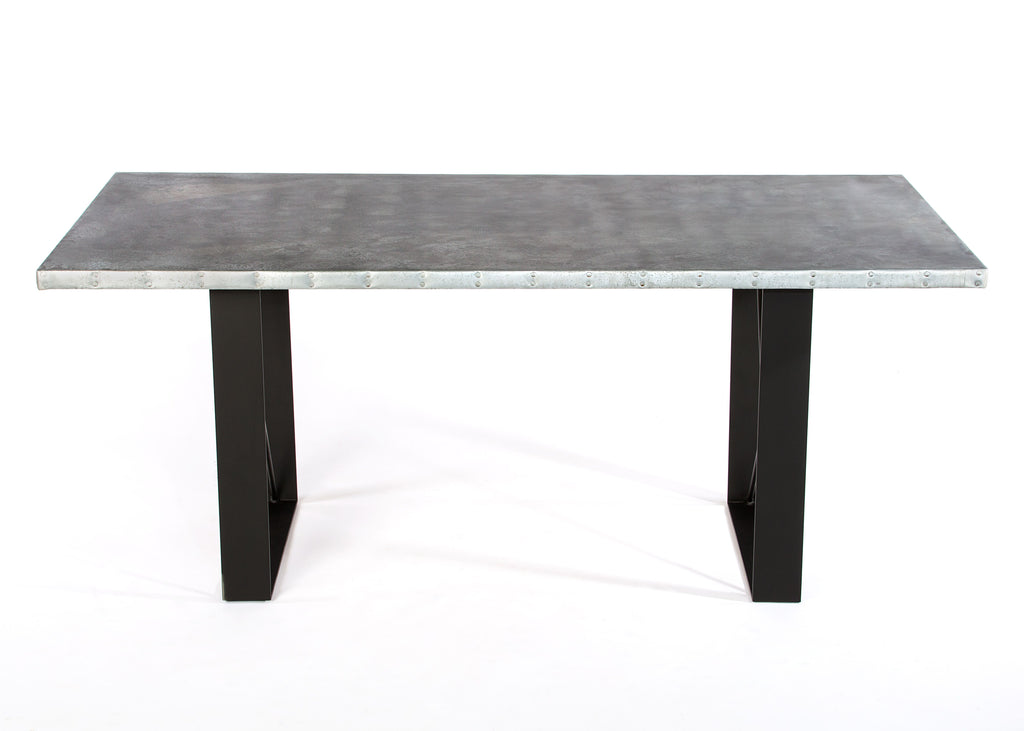 Soho Zinc Dining Table - Custom Wood Furniture | Kingston Krafts