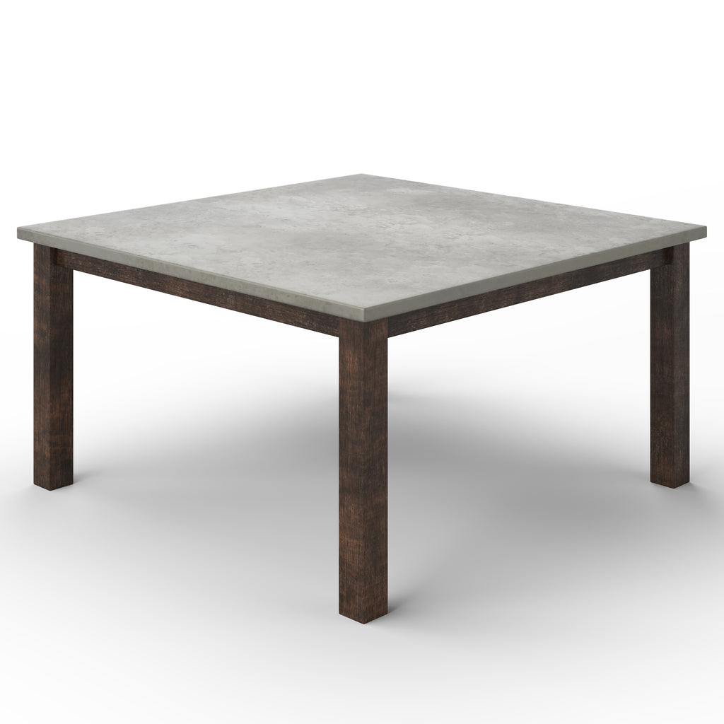 Parsons Square Zinc Dining Table - Custom Wood Furniture | Kingston Krafts
