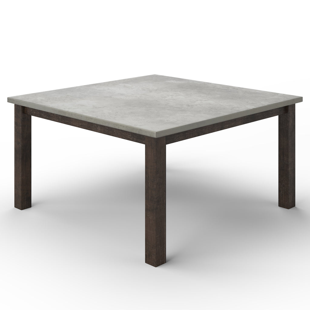 Parsons Square Zinc Dining Table - Custom Wood Furniture | Kingston Krafts