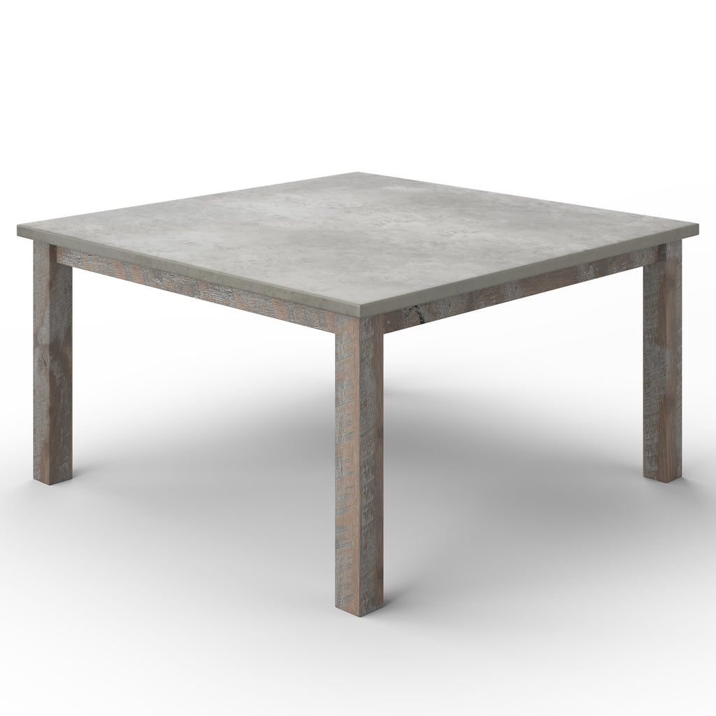 Parsons Square Zinc Dining Table - Custom Wood Furniture | Kingston Krafts