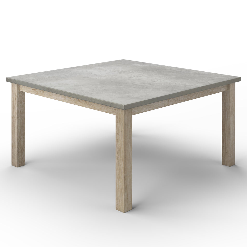 Parsons Square Zinc Dining Table - Custom Wood Furniture | Kingston Krafts