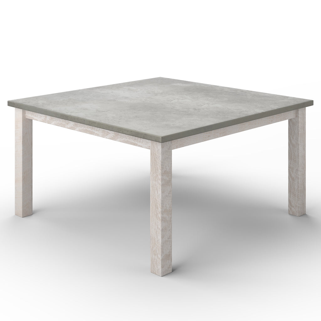 Parsons Square Zinc Dining Table - Custom Wood Furniture | Kingston Krafts