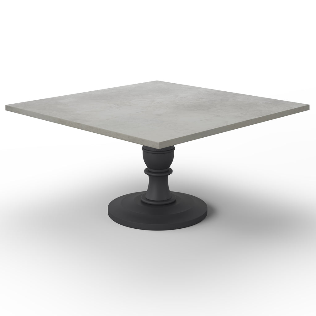 Providence Square Zinc Dining Table - Custom Wood Furniture | Kingston Krafts
