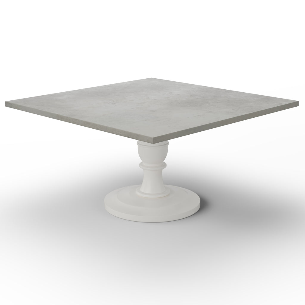 Providence Square Zinc Dining Table - Custom Wood Furniture | Kingston Krafts