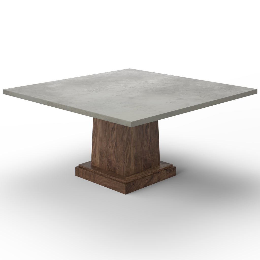 Santa Fe Square Zinc Dining Table - Custom Wood Furniture | Kingston Krafts