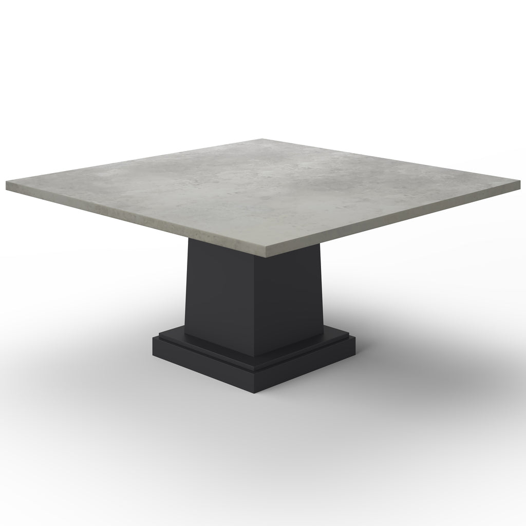 Santa Fe Square Zinc Dining Table - Custom Wood Furniture | Kingston Krafts