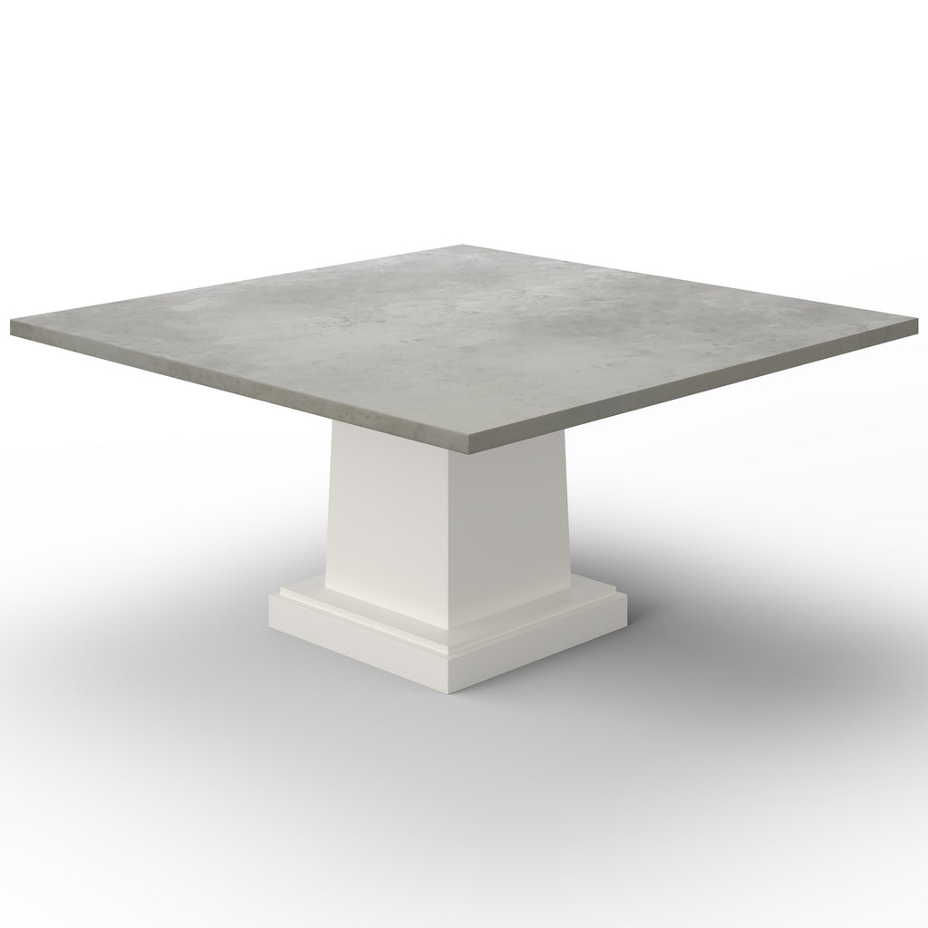 Santa Fe Square Zinc Dining Table - Custom Wood Furniture | Kingston Krafts