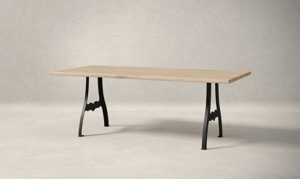 Williamsburg White Oak Wood Dining Table - Custom Wood Furniture | Kingston Krafts