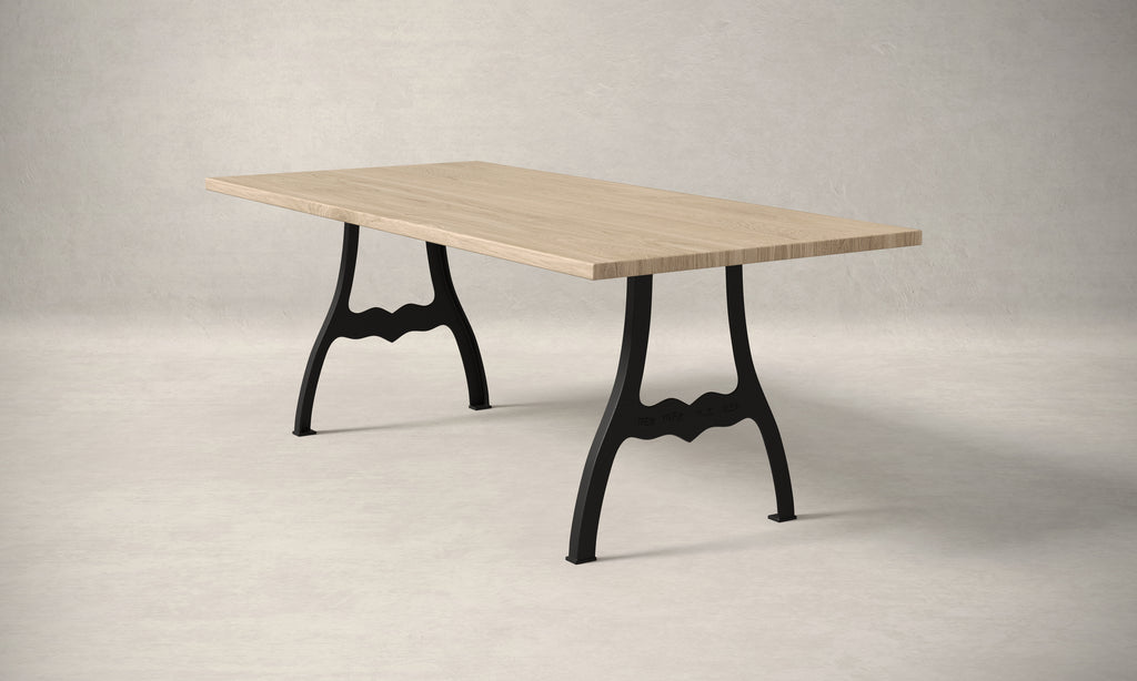 Williamsburg White Oak Wood Dining Table - Custom Wood Furniture | Kingston Krafts