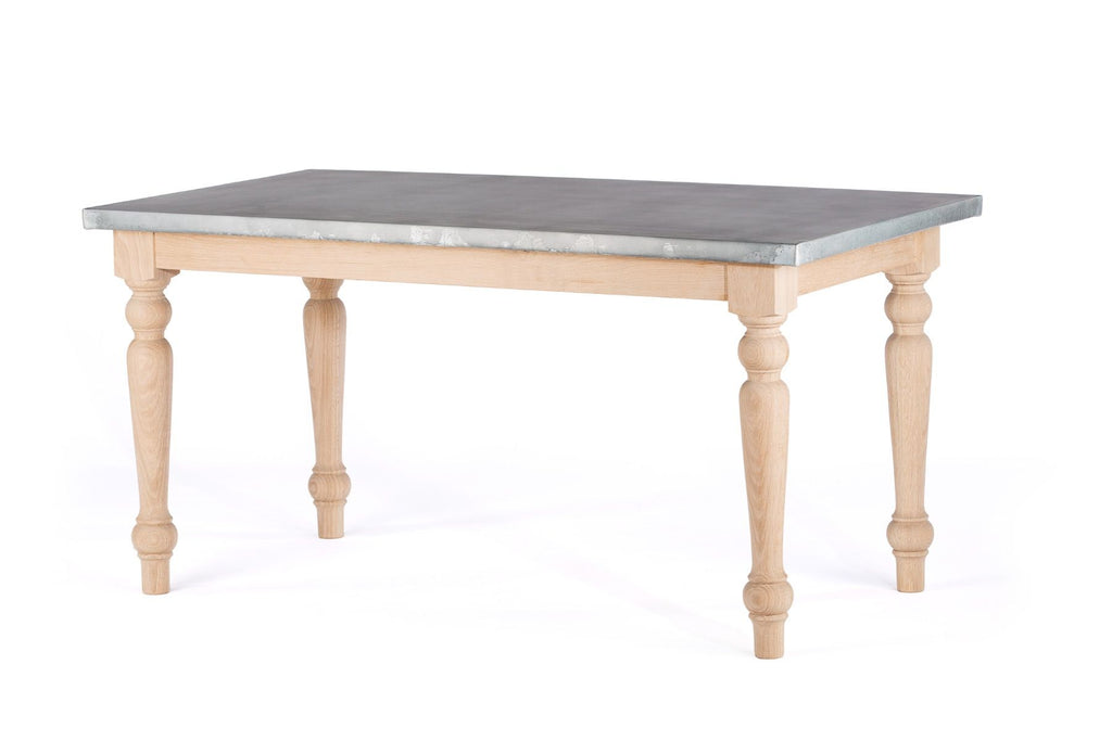 Middleton Zinc Dining Table - Custom Wood Furniture | Kingston Krafts
