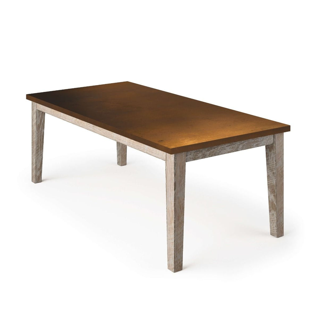 Cambridge Bronze Top Dining Table - Custom Wood Furniture | Kingston Krafts