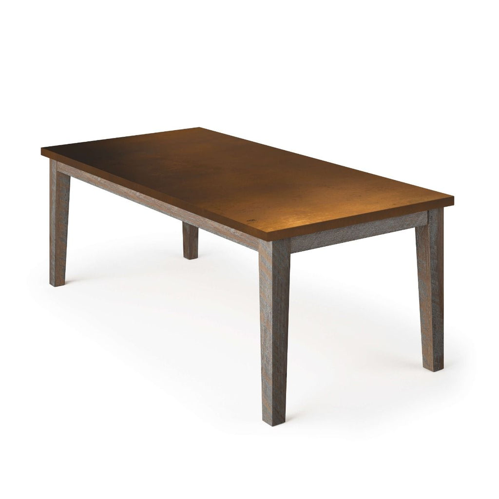 Cambridge Bronze Top Dining Table - Custom Wood Furniture | Kingston Krafts