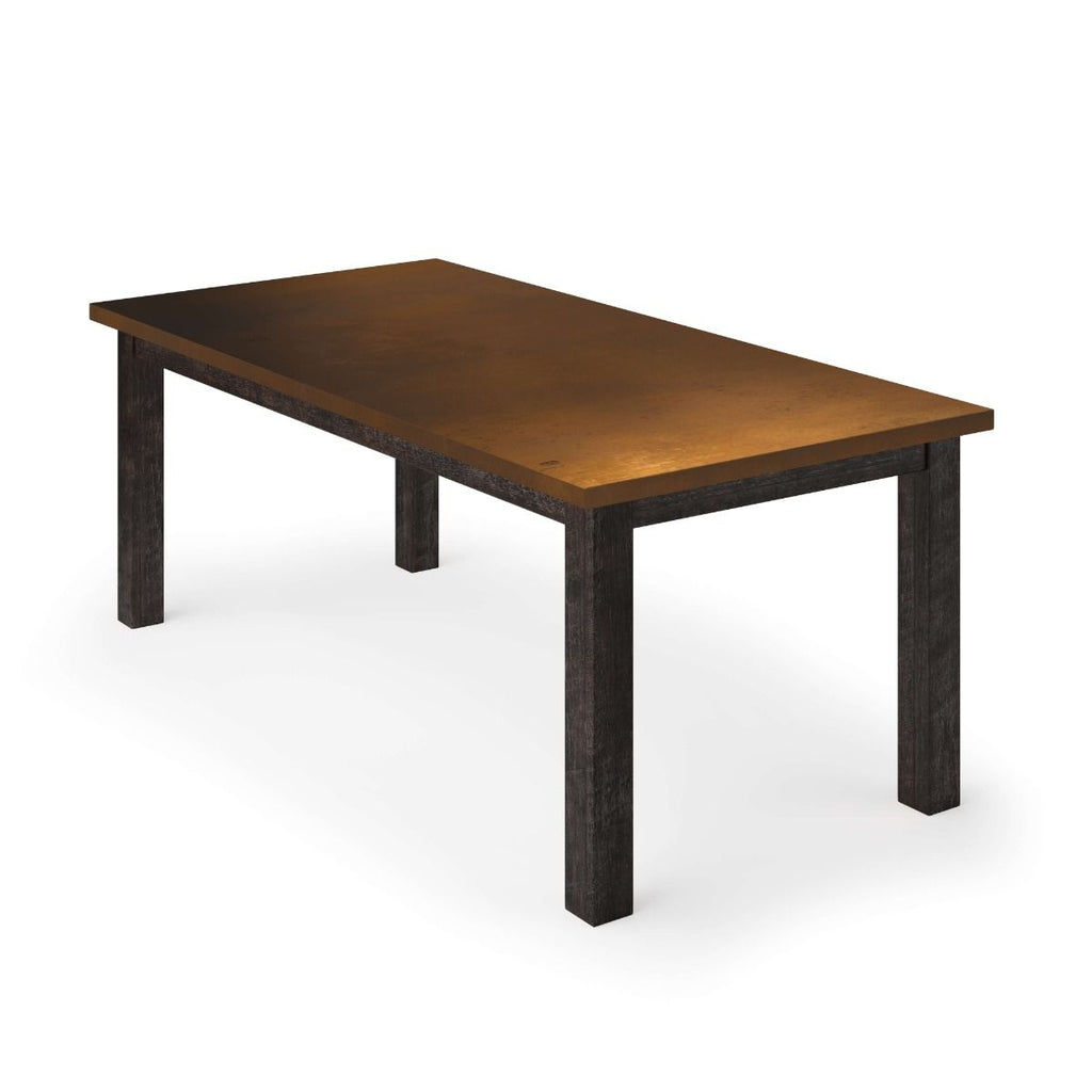 Parsons Bronze Top Dining Table - Custom Wood Furniture | Kingston Krafts