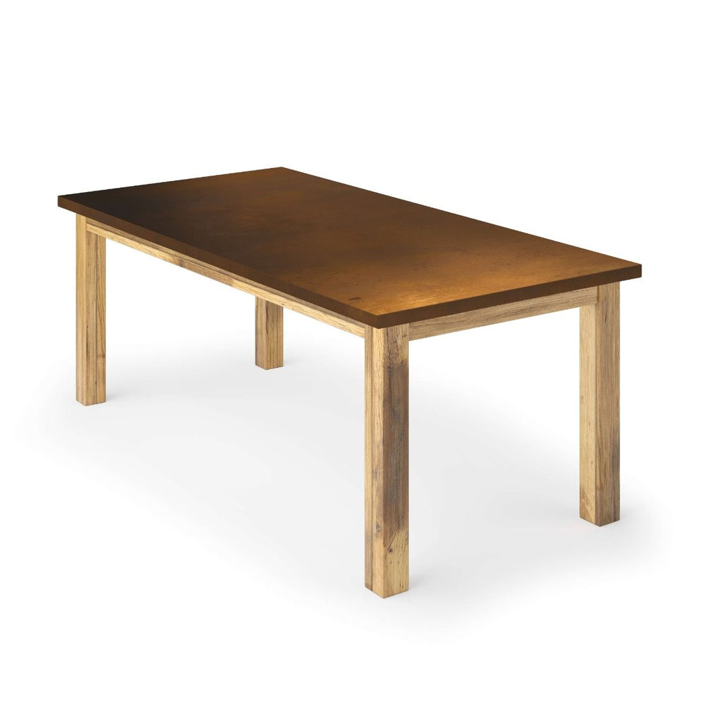 Parsons Bronze Top Dining Table - Custom Wood Furniture | Kingston Krafts