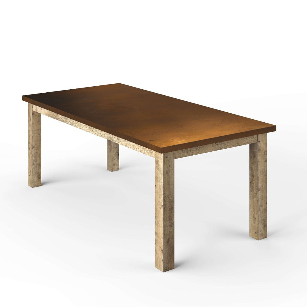 Parsons Bronze Top Dining Table - Custom Wood Furniture | Kingston Krafts