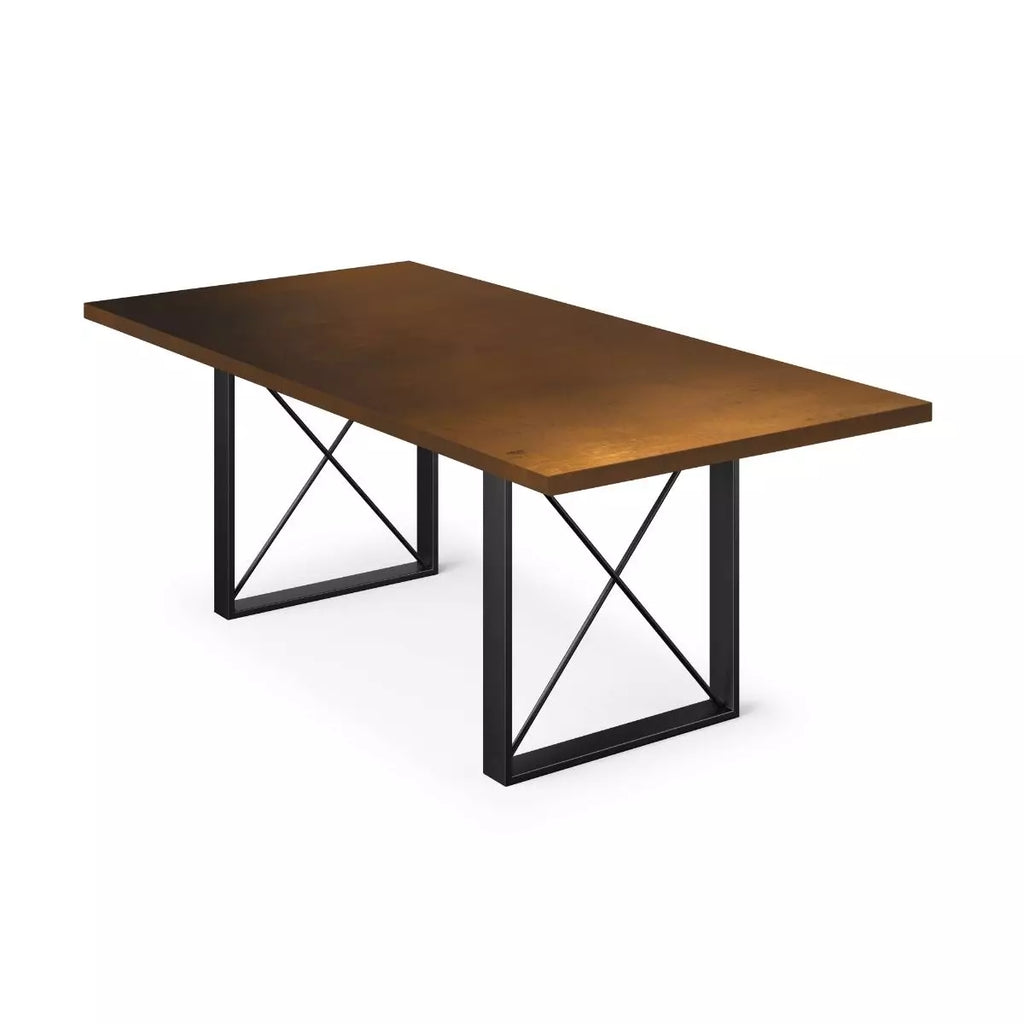 Soho Bronze Top Dining Table - Custom Wood Furniture | Kingston Krafts