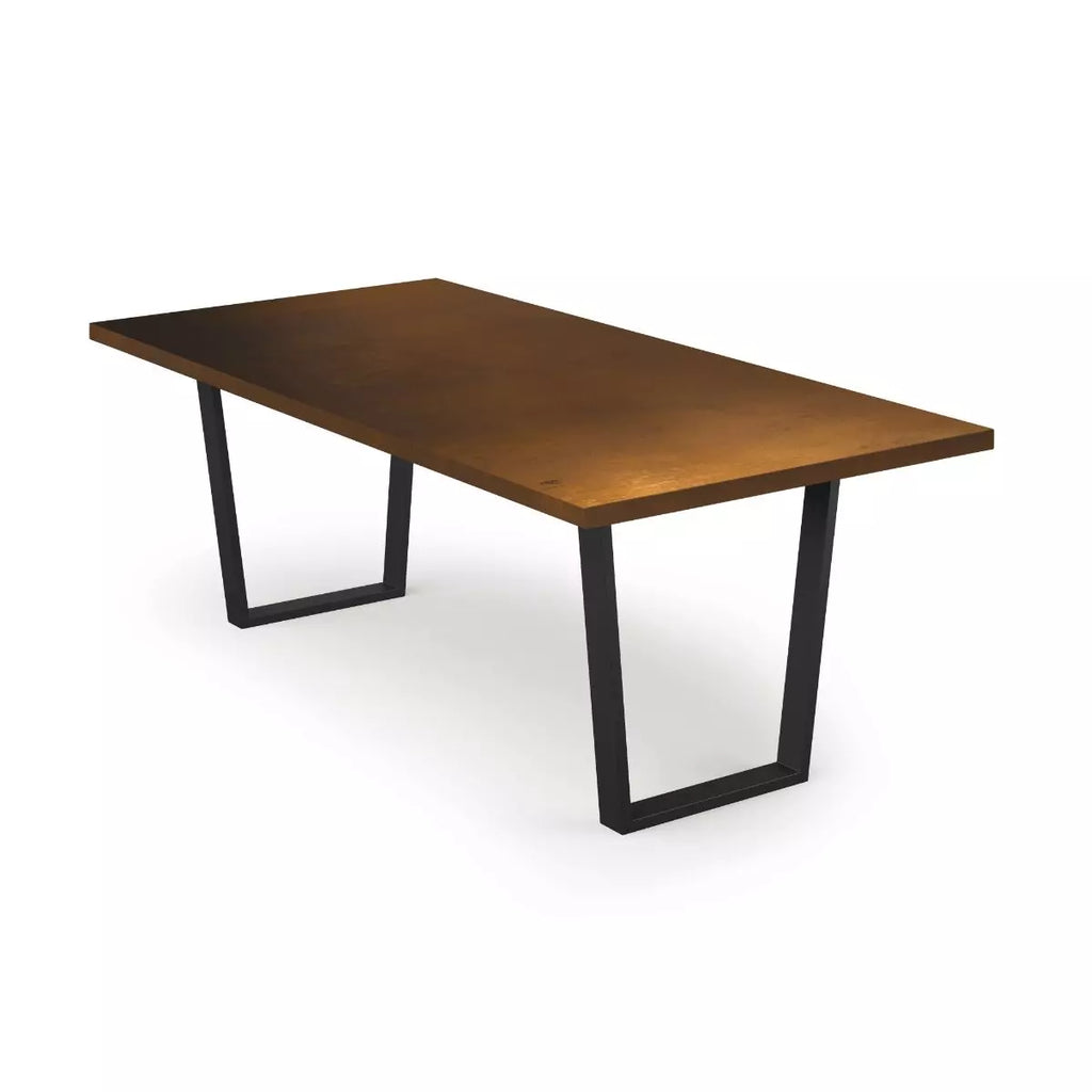 Trenton Bronze Top Dining Table - Custom Wood Furniture | Kingston Krafts