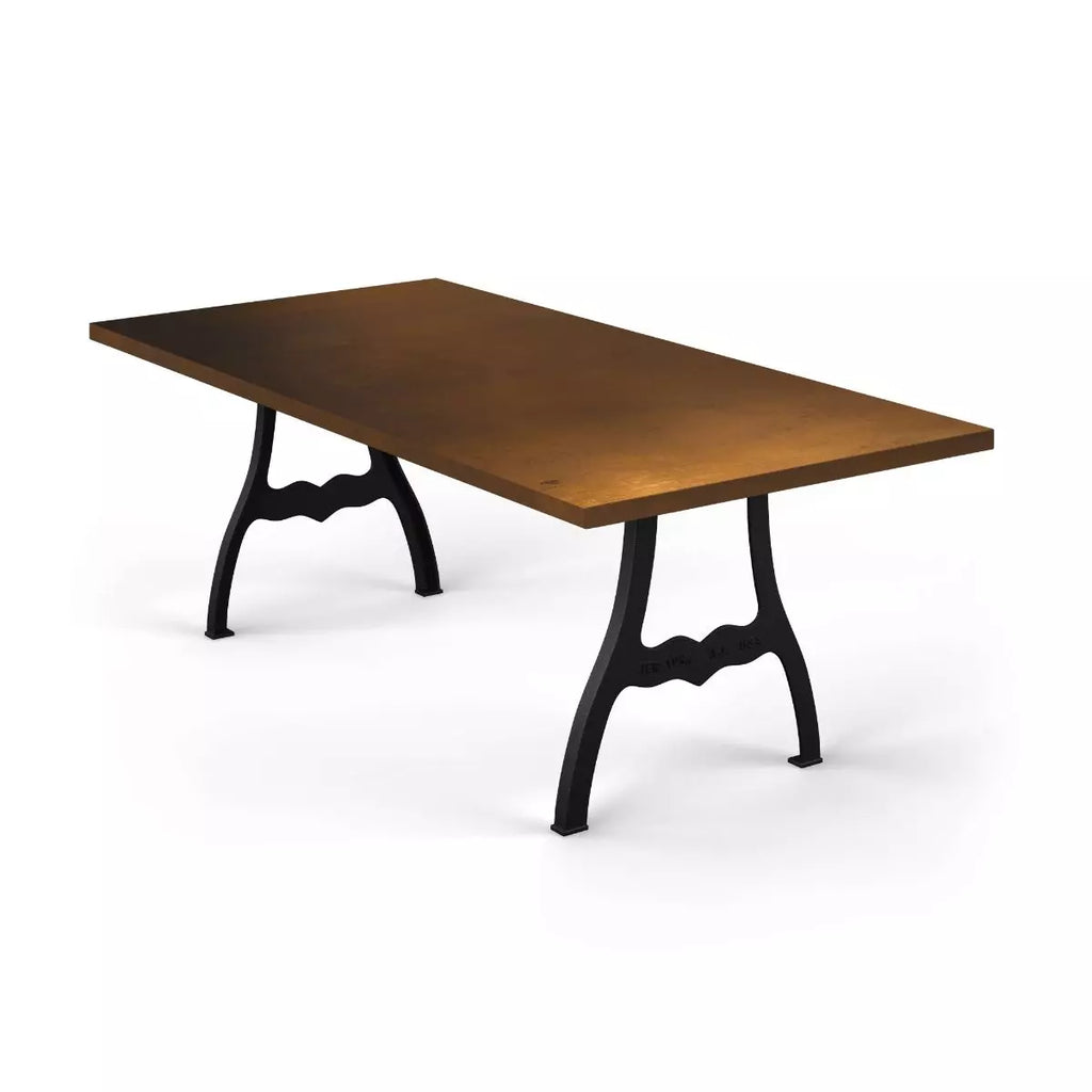 Williamsburg Bronze Top Dining Table - Custom Wood Furniture | Kingston Krafts