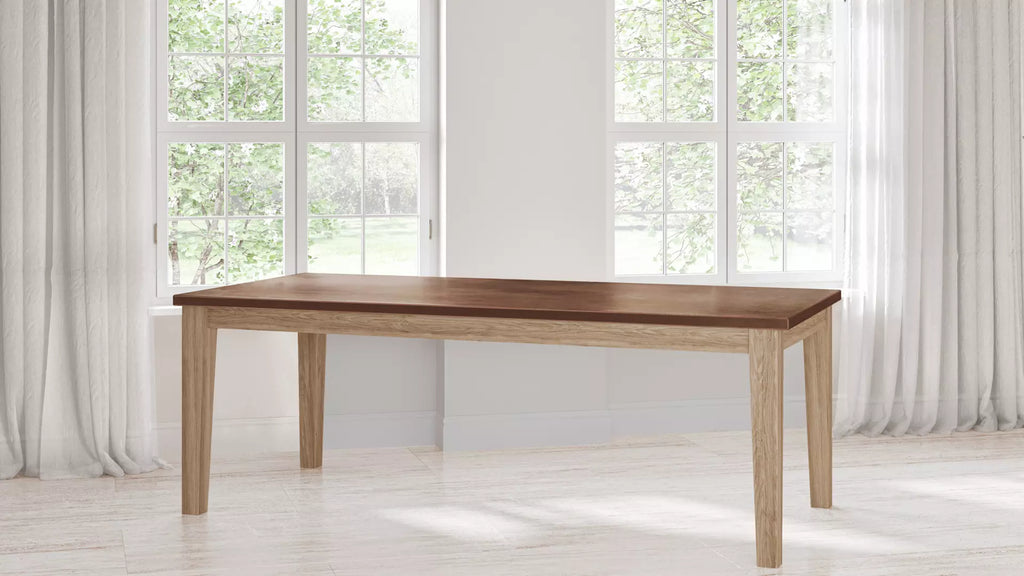 Cambridge Copper Top Dining Table - Custom Wood Furniture | Kingston Krafts