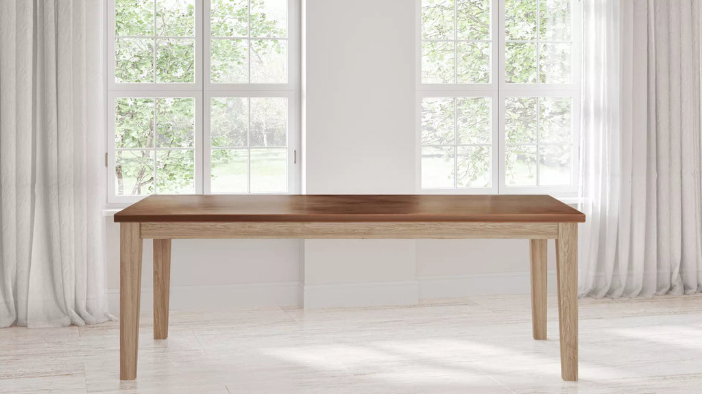 Cambridge Copper Top Dining Table - Custom Wood Furniture | Kingston Krafts