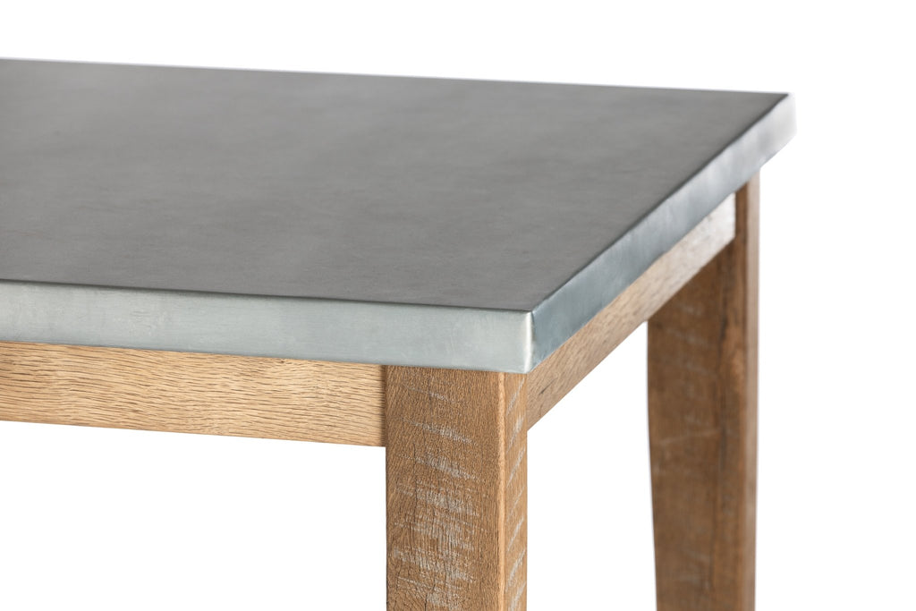 Cambridge Zinc Top Dining Table - Kingston Krafts
