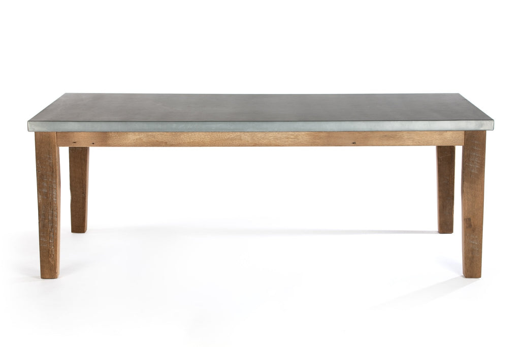Cambridge Zinc Top Dining Table - Kingston Krafts