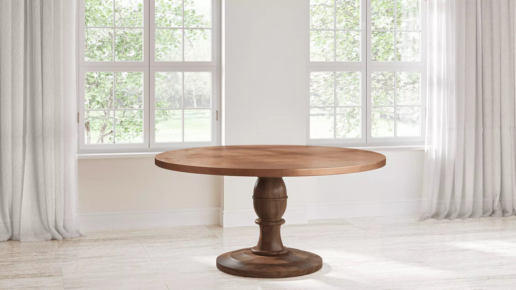 Providence Round Copper Dining Table - Custom Wood Furniture | Kingston Krafts