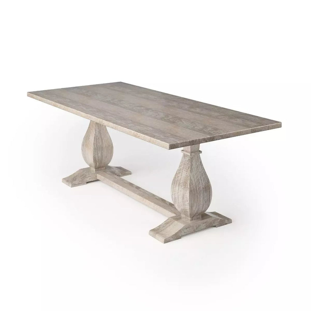 Dutch Trestle Reclaimed Wood Dining Table - Kingston Krafts