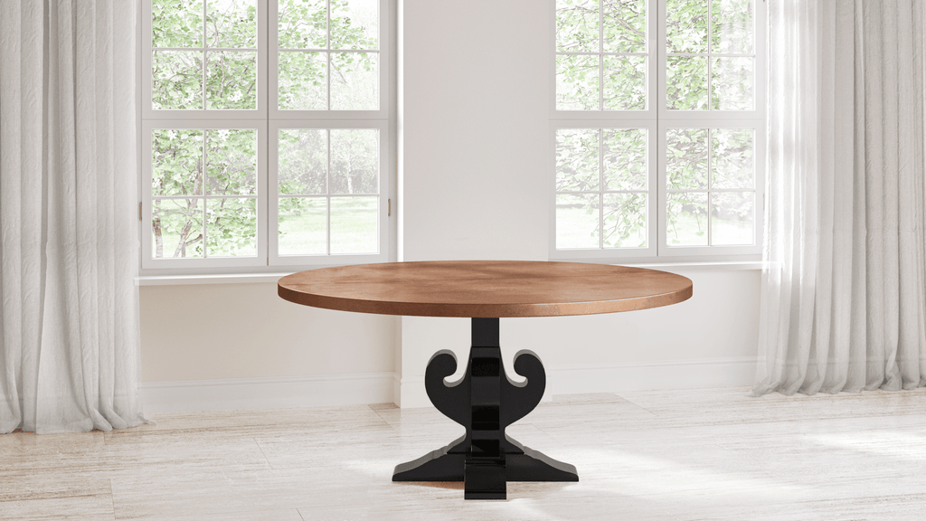 Fairfield Round Copper Dining Table - Kingston Krafts