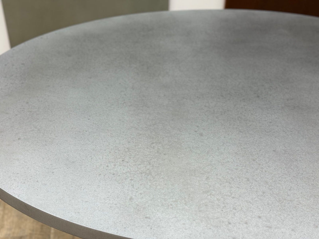 Oval Zinc Lexington Pedestal Table - Custom Wood Furniture | Kingston Krafts